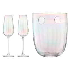 Champagner Zubehör-Set Pearl