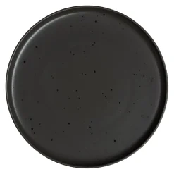 Flacher Teller Black Pearl