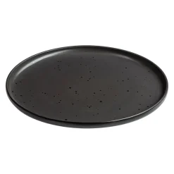 Flacher Teller Black Pearl