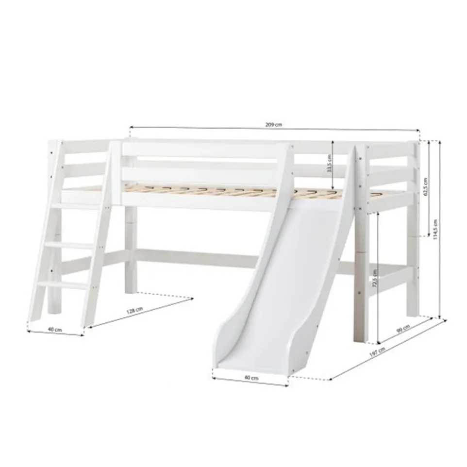 Halbhochbett Einlegerahmen HS-Luxury