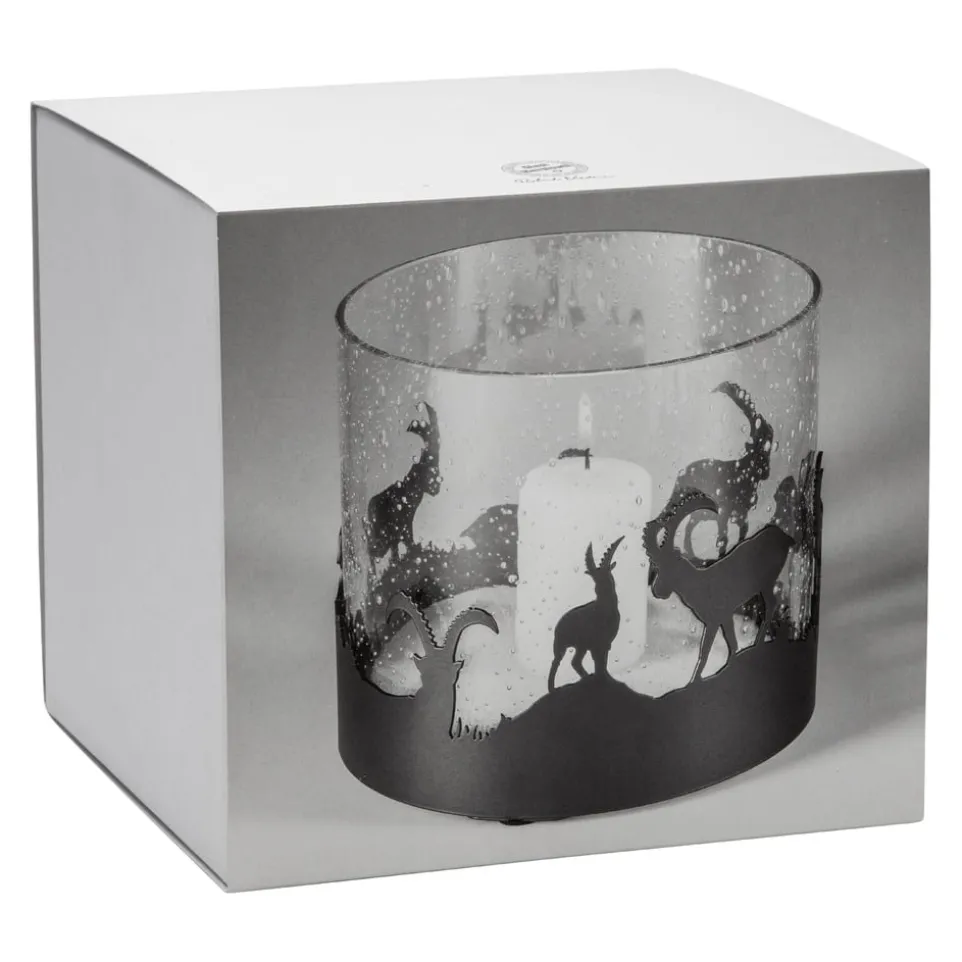 Windlicht Steinböcke