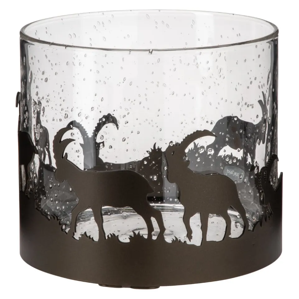 Windlicht Steinböcke