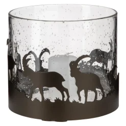 Windlicht Steinböcke