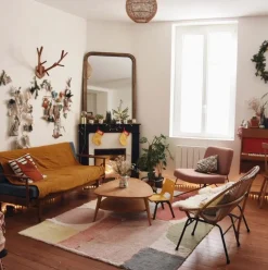 Wollteppich Abstract